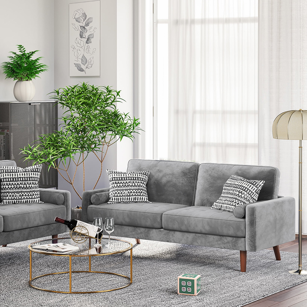 Velvet Sofa For Bedroom - Image 3