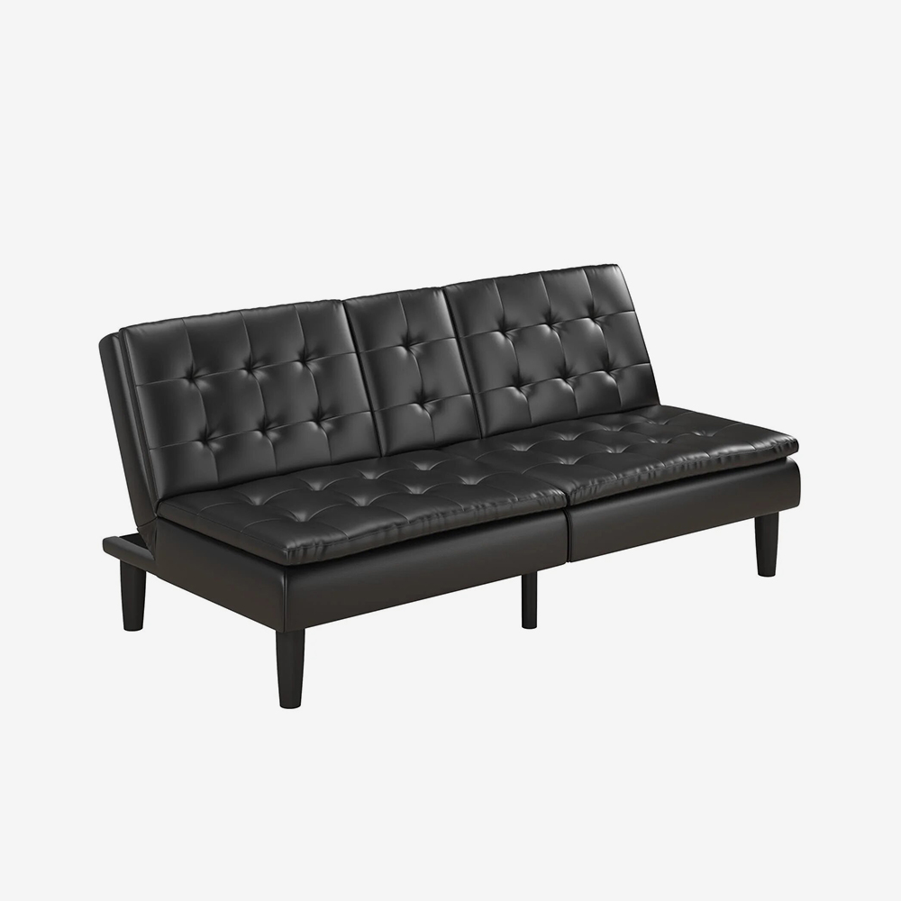 Modern Faux Leather Sofa - Image 2